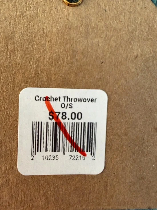 NEW!! 🔥 A Rare Bird Crochet 🦋 Butterfly Throwover Cardigan Boho Lace O/S NWT - Picture 9 of 11